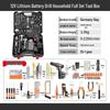Oulaide 12V Cordless Drill & 100-Piece Tool Kit CN Plug (adapter Included)