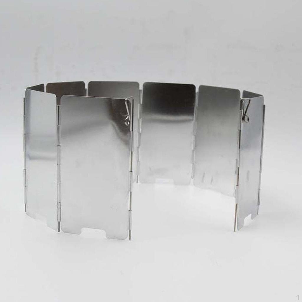 Gas Stove Windshield Windscreen Foldable Furnace Burner Wind Blocker Shade Windguard Camp
