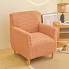 Bubble Grid Club Chair Cover Stretch Tub Bar Armchair Slipcovers Leisure Single Sofa Covers for Living Room Cafe Bar Counter
