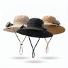 UPF50 Solar Fan Hat Anti-UV Fan Wide Brim Hat Dual Power Fan Fisherman Hat  Fishing