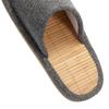 KUROO Bamboo Indoor Outer and Sizes Slippers, Cool, Non-Steamy, Quiet, Wear, Spring/Summer, Stitching, Gray, Women's Men's, 22.5cm-29.0cm