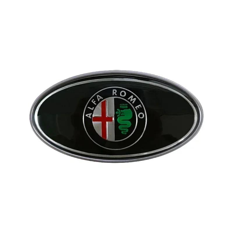 Metal Car Front Emblem Trunk Badge for Alfa Romeo 155 156 159 Mito Giulia GT Brera Spider Giulietta 147 166 147 Auto Accessories zj6