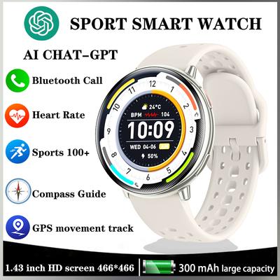 SACOSDING Women Smart Watches ChatAI-GPT Built-in GPS Movement Compass Watch Bluetooth Call Voice Assistant Health Monitoring Smartwatch Man