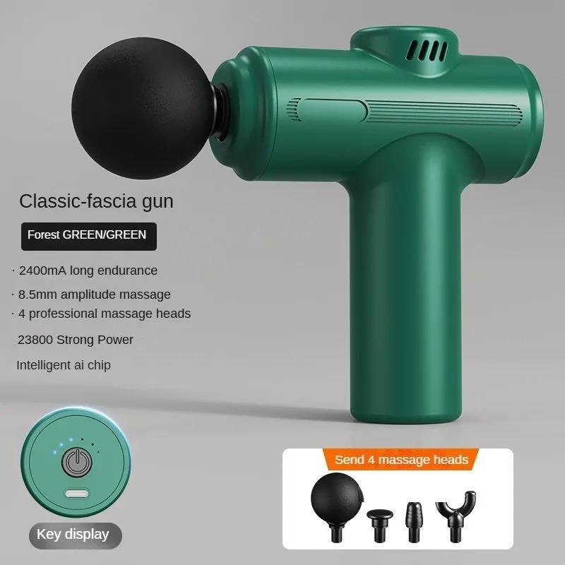 2026 New Gift Pain Relief Massage Gun, 8.5mm Deep Tissue Percussion Fascia Gun, 4 Heads Electric Muscle Massager for Full Body Relaxation