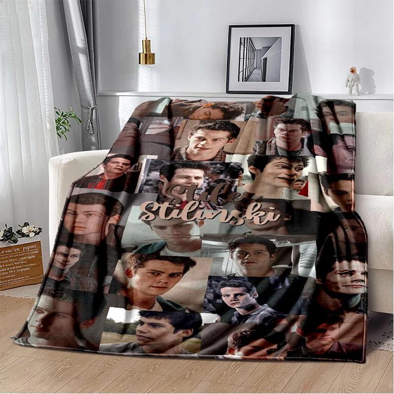 3D Dylan O’Brien DOB Actor Soft Plush Blanket,Flannel Blanket Throw Blanket for Living Room Bedroom Bed Sofa Picnic Cover Gift