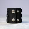 Vintage Lær Armbånd Armmansjett Goth Metall Armbånd Skjult Spenne Justerbar Gotisk Punk Armbånd Herresmykker