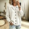 Dames gebreide vest trui met knopen aan de voorkant en reverskraag, Kleur Casual Herfst Winter