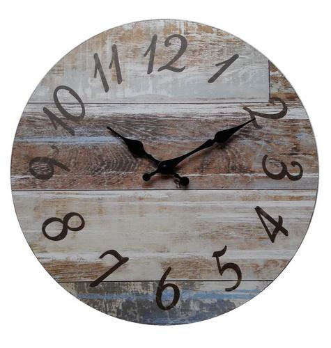 10inch Manufacturer Factory Price Cheap Wooden Wall Clocks Silent Number Quartz Decorative Home Bedroom Hanging Watch