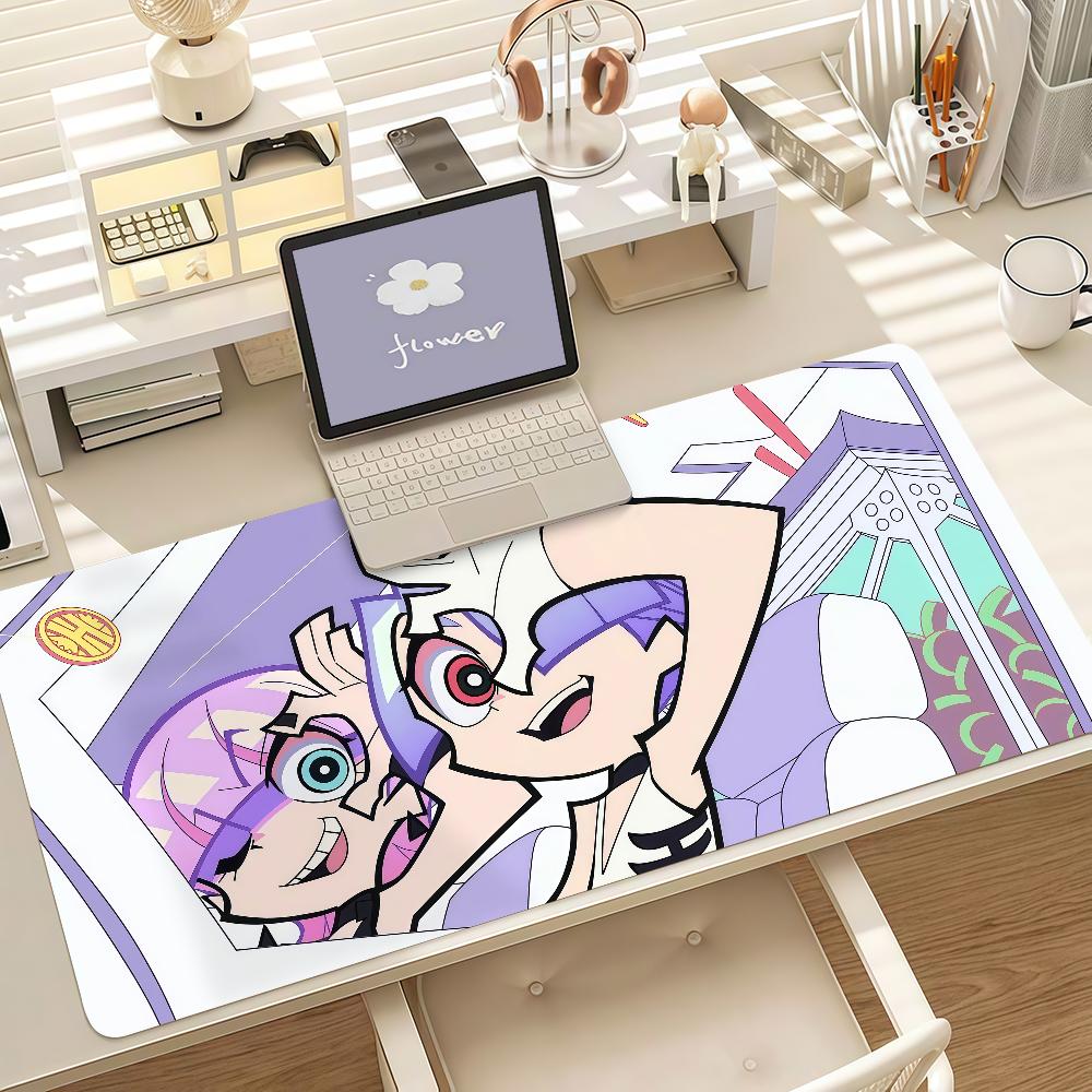 Anime Panty Stocking Large Mouse Pad Gaming Desk Mat Nonslip Rubber Cushion For Laptop Pc Student Office Desktop Decor