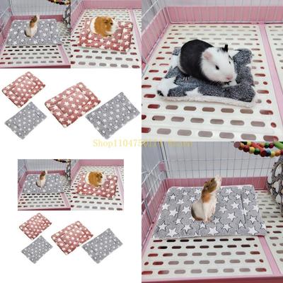Pet Bed Mat Thick Plush Sleeping Bed Mats Cage Accessory Rabbit Warm Cushion Pad Top Sale