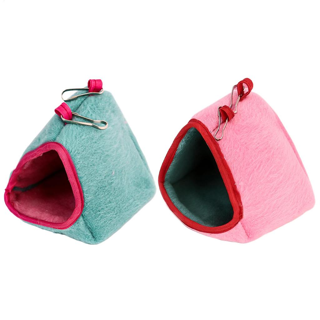 Hamster Hanging Nest Warm Semi-Enclosed Scratch-Resistant Hamster House Hammock Hamster Cage Deco For Golden Hamster