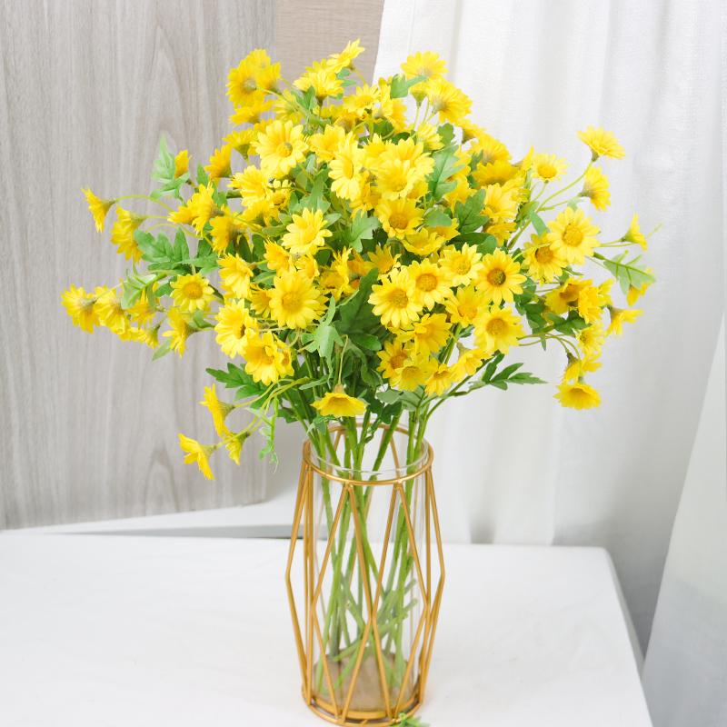 Artificial Flowers 62cm Silk Daisy Plants Bride Bouquet for Christmas Home Wedding  Decoration Fake Sunflower Fake Flower