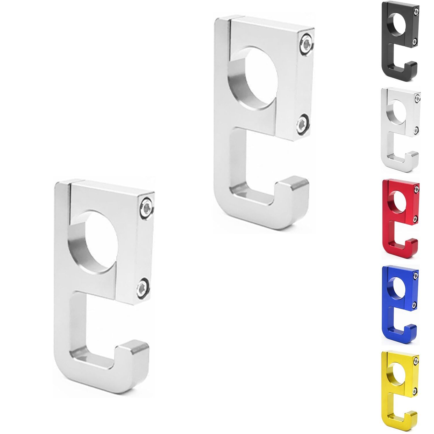 PPIOOY Convenience Store Hook for Motorcycles, 22mm Handlebar Hook, Luggage серебряный