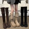 Modischer Temperament Kleiner Mann Overknee Stiefel mit dicker Sohle Damenstiefel 2025 neue Herbst dünne hohe Ritterstiefel