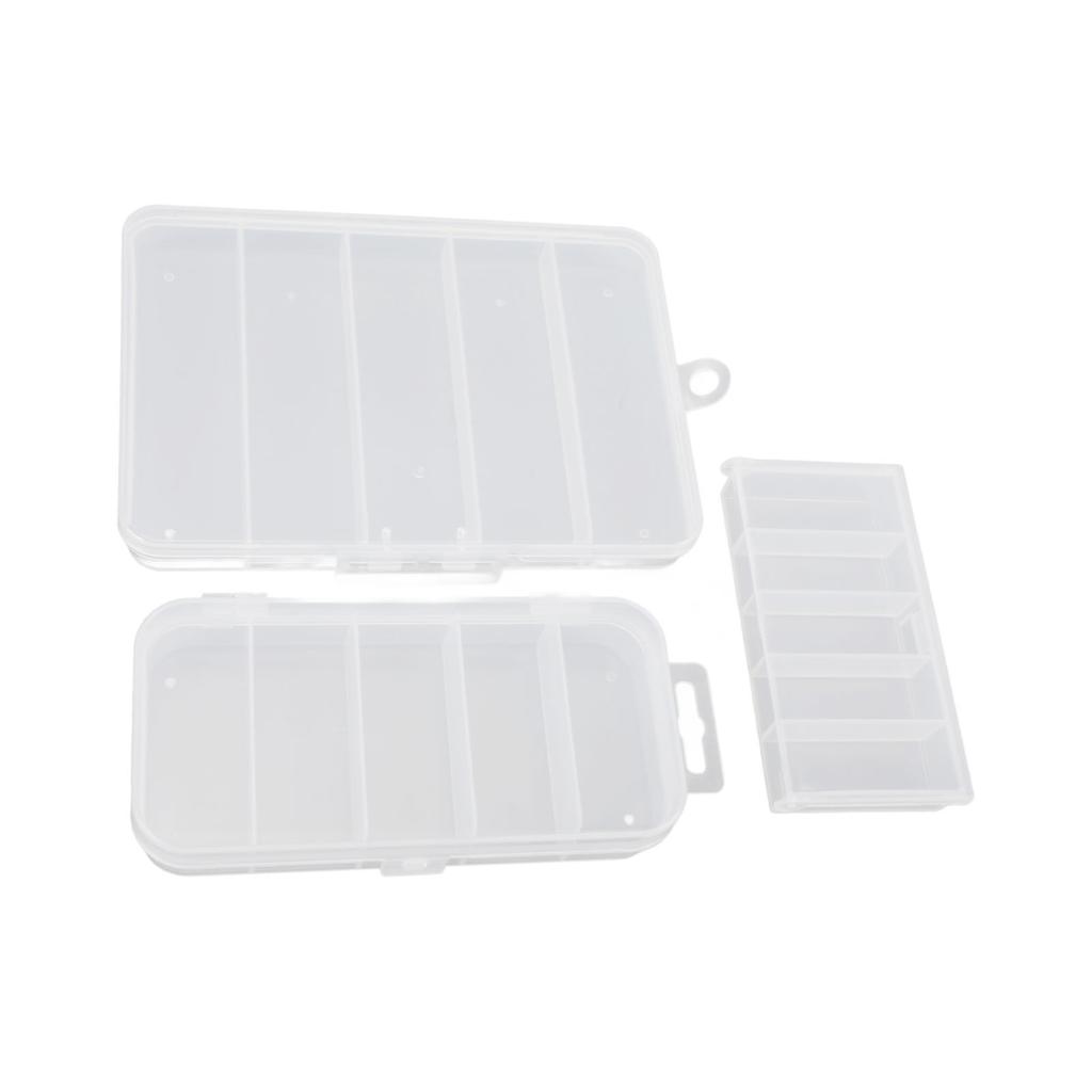 3pcs Fishing Tackle Box Multipurpose Waterproof Dustproof Protective Clear Fishing Lure Box for Fish