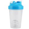 400ML Shake Bottle Plastic Protein Bottle Fitness Water Kettle Sport Cup Without BPABlue