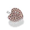 Pendentif Cœur en Pierre Précieuse Grenat: Collier Fait Main en Argent Sterling 925