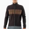 Kapelmuur Cycling Jacket for Windproof and River Size S Fall/Winter (0°C-10°C), Water-Resistant, Check, Brown,