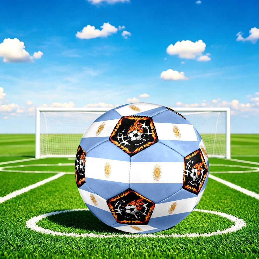 1pc Argentina Sports Theme Size 5 Soccer Ball Professional Match Training Football Indoor &Outdoor Sports Ball Lightweight Durable c6646