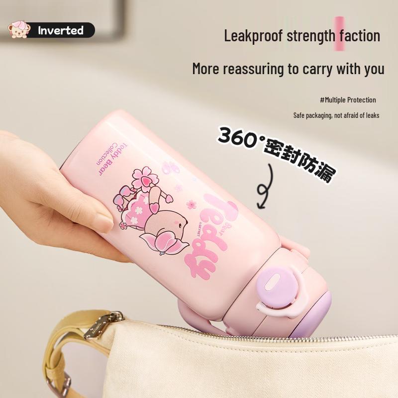 Taifugao 600ml Dual-Drink Insulated Stainless Steel Children's Thermos