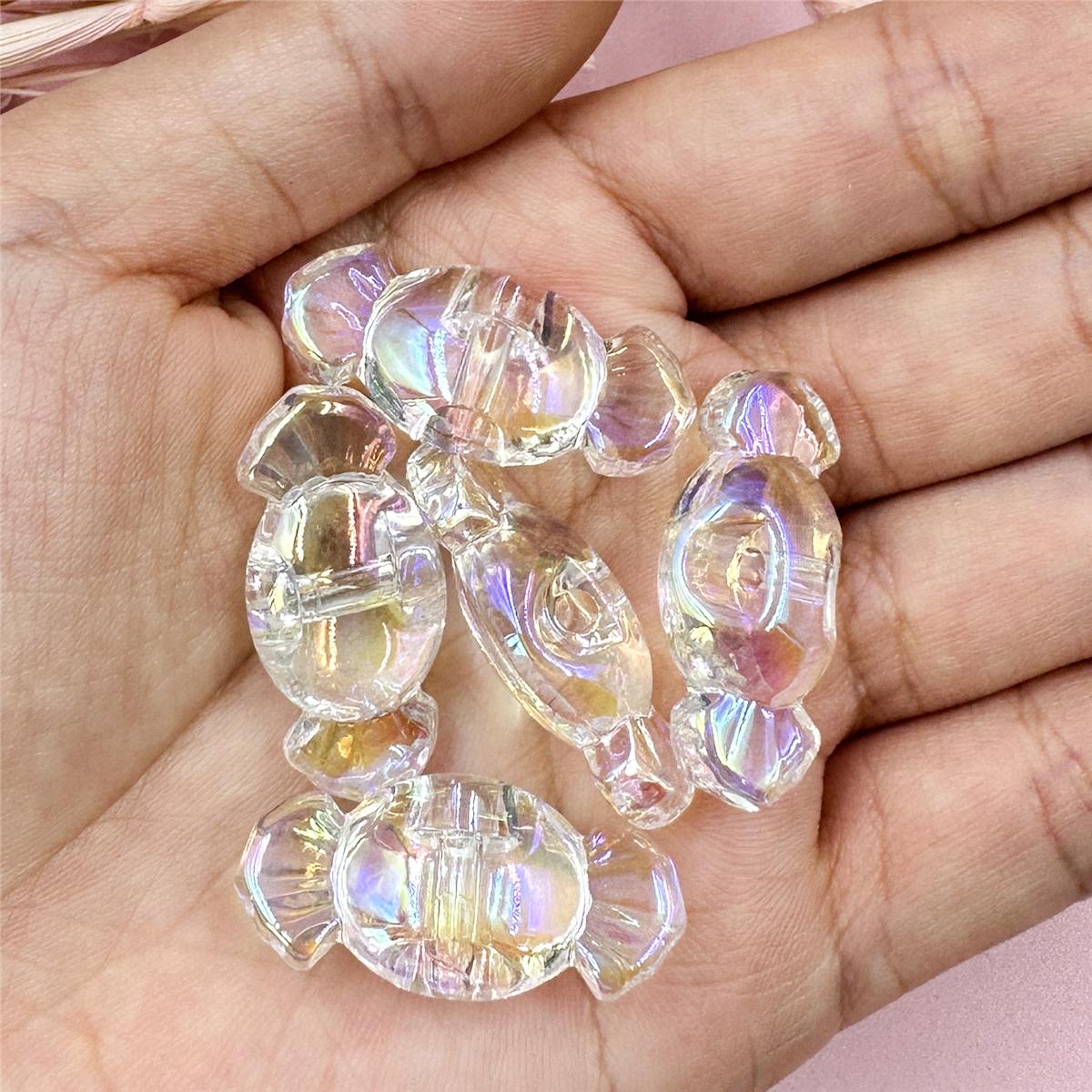 

Конфеты, свободные бусины, 5 шт., 14,5*31 мм, прозрачные цепочки для мобильных телефонов, материалы для изготовления ювелирных изделий, браслет «сделай сам», ювелирные аксессуары белый