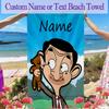 1 pièce Ours en peluche Mr Bean Serviette de plage Cadeau d'anniversaire idéal pour la famille, Une serviette de plage vibrante adaptée aux activités de plein air