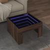 Infinity LED Coffee Table in Brown Oak Effect 50x50x30 cm