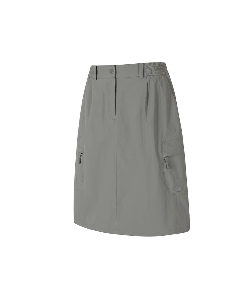 DISCOVERY EXPEDITION Freshvent Women'S Bermuda Cargo Skirt (Grey)