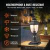 2 PCs Dusk To Dawn Outdoor Lamp Post Light Fixture 390 Mm Pole Pier Mount