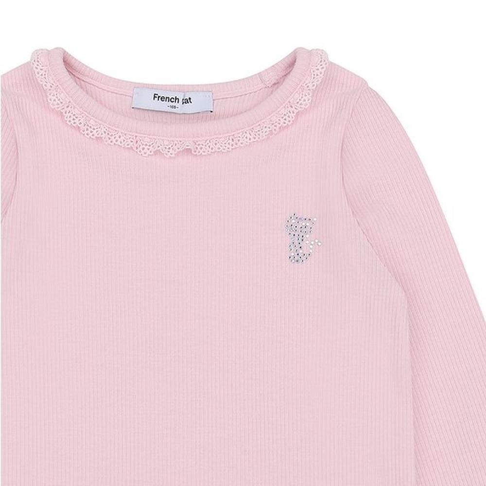 French Cat Rib Lace T shirT 2 Types opTion 1 q64ddT222 dT232