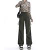 Women's Quick-Dry High-Waist Wide-Leg Work Pants, Windproof and Casual for Autumn/Winter 2024