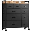 YeTom Dresser, Storage Chest, Stylish Clothing Storage, with Casters, Large Capacity, Dressing Room, Living Room, Drawers, Shelf, Clothing Chest, with