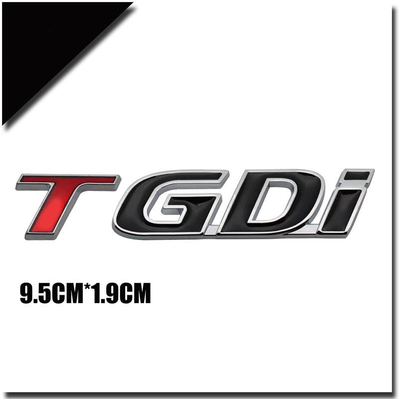 

3D металлическая наклейка на автомобиль T GDI эмблема логотип задний значок автомобиля аксессуары для Sonata Tucson Lafesta Elantra DLX DCT Custo TGDI чёрный/серебряный