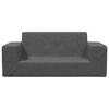 Kids  Sofa 2 Seater Anthracite Soft Plush