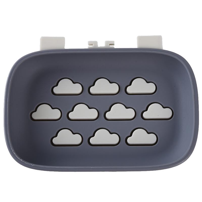 Double Color Double - layer Wall - hanging Asphalt Box without Perforating Stick Bathroom Soap Rack