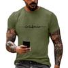 Men's Printed Graphic T-Shirt, Casual Loose Fit Short Sleeve Tee Top