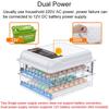 56 Eggs Fully Automatic Hatching Machine Incubator Farmer Chicken Brooder Hatcher with Automatic Turner Smart Control 220V