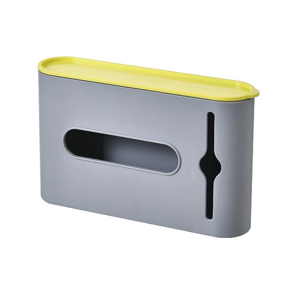 Large Capacity Trash Bags Storage Box Wall Mounted Plastic Container  for Bathroom Kitchen