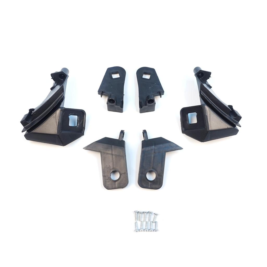 EHL500+EHL501 Headlight Holder Mount Repair Bracket Tab Set Left Right Side for Fiat Doblo MK2 263 2010-2014 Pre-Facelift 51810671 51810672