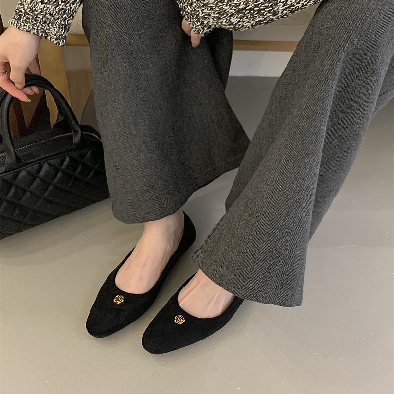 Retro Xiaoxiangfeng Single Shoes One-pedal Ladyshoes Commuter Shoes Women's Shoes