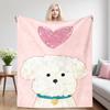 Love Pup Nap Blanket,Flannel Blanket,Suitable For Sofas,Beds,Cars,Rooms,Offices,Camping,Exquisite Gift Blankets