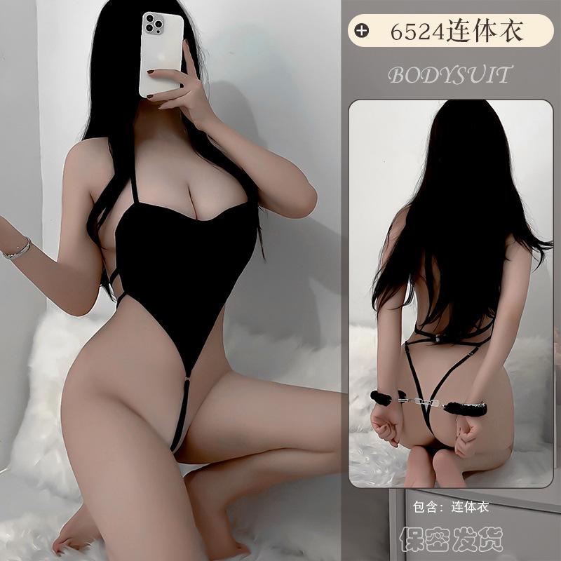 Sex Lingerie Sexy One-Piece Uniform Seduction Hollowed Out Passion Suit Pajamas Cosplay 6524