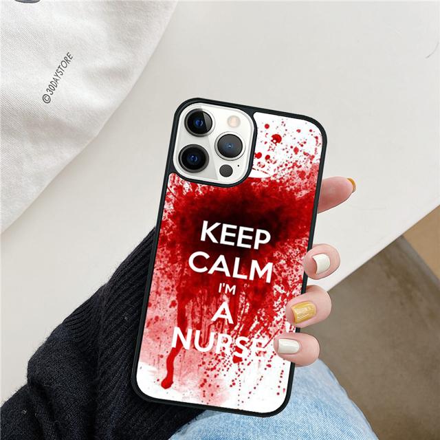Medicine Keep Calm I'm Nurse Phone Case Cover For iPhone 17 Air 15 16 14 13 12 Pro Max 11 Pro Max Plus Coque Shell