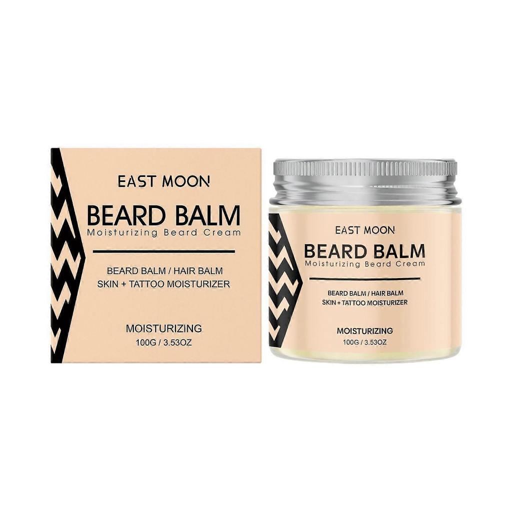 Men'S Beard Care Balm, Supports A Fuller Beard, Made With Natural Butter, Reduces Dryness And Enhances Appearance