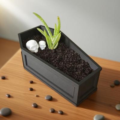 Flowerpot with Drainage System Rectangular Design Moisture Prevention Flower Pot Indoor Outdoor Use Plant Container