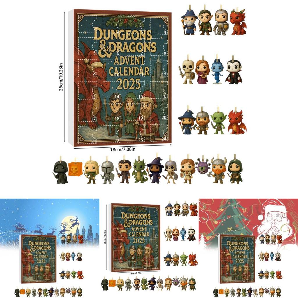 Dungeons Vánoční adventní kalendář s akrylovými figurkami jako sváteční dárek