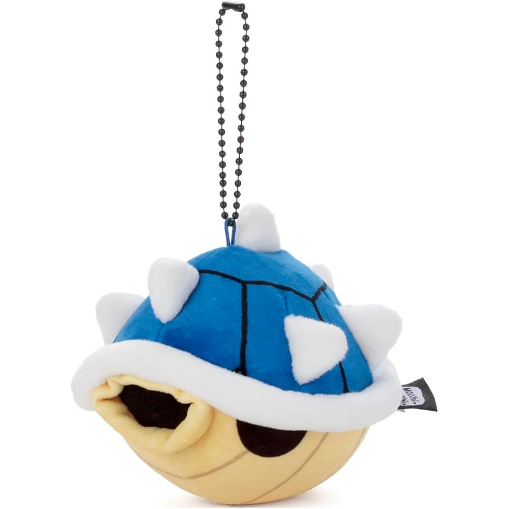 Takaratomy A.R.T.S Mario Kart Mocchi-Mocchi Game Style Plush Keychain Spike Shell 10cm