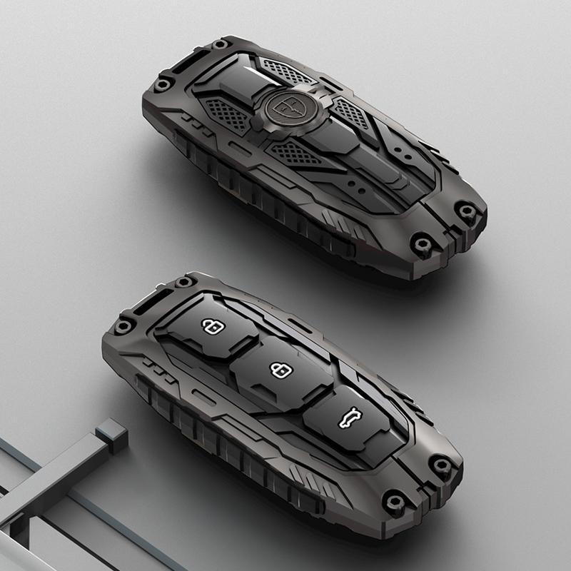 For LIXIANG L9 L8 L7 L6/MEGA MAX ONE Car Special Protective Case Buckle Galvanized Alloy Silicone Car Key Cover Case accessories
