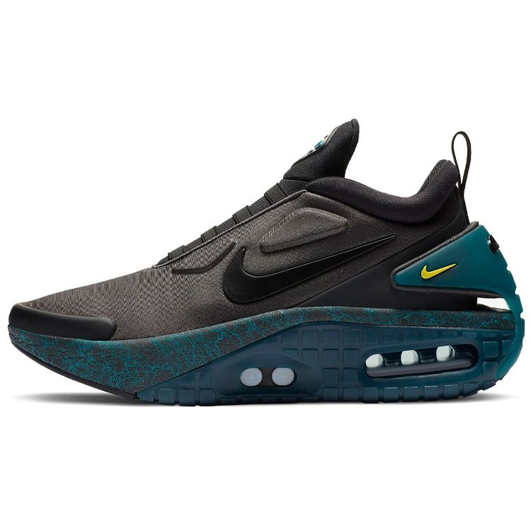 

Мужские кроссовки Nike Adapt Auto Max Anthracite KR Charger черные сияюще-изумрудные Speed-Yellow CW7274-001