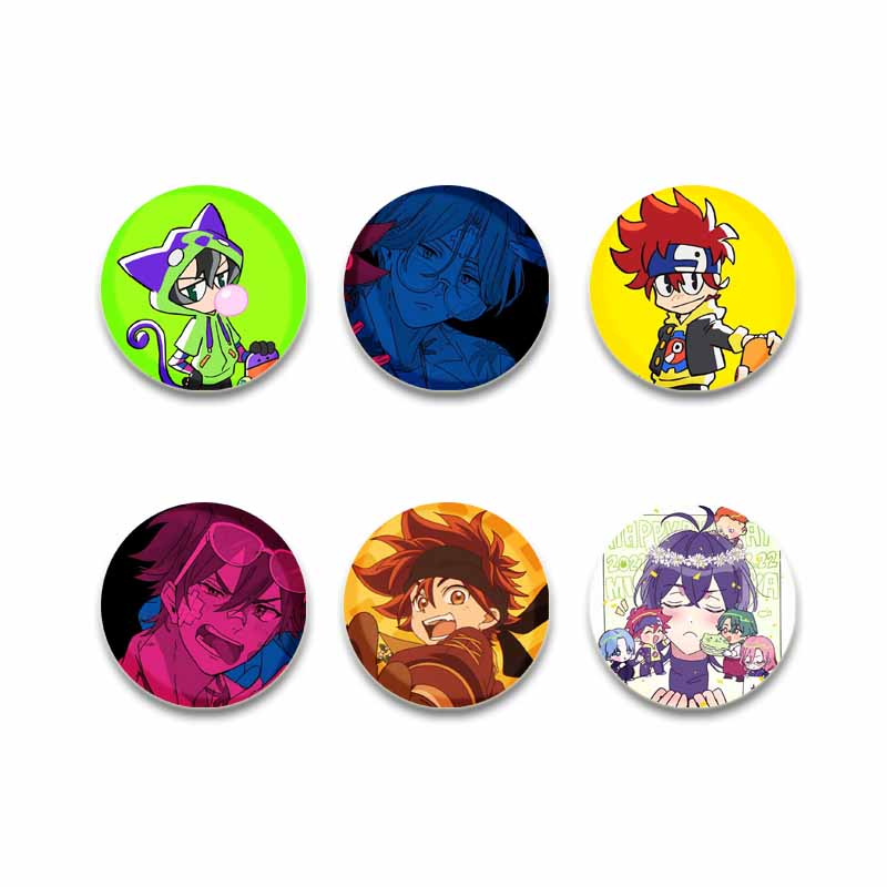 Cartoon Langa Hasegawa Reki Kyan Cosplay Badges Cute Anime SK8 Button Brooches On Backpack Manga Lapel Pins Jewelry Accesorios
